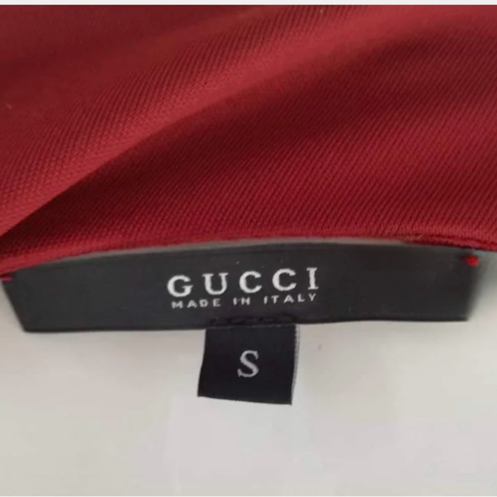 Gucci Sleeveless Dark Red Dress w/ Brown Suede and Gold Horsebit Closure Size S. - Picture 6 of 7